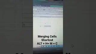 Merge Cells with shortcut #youtube #shorts #short #ytshorts #excelexpert #instagram #excel