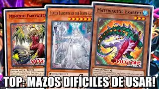 TOP: Los mazos m&aacute;s DIF&Iacute;CILES DE USAR en 2025! #yugioh