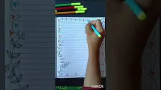 ✨ Easy Corner Design 🎨 | Project Work Corner Design 📝 | Assignment Corner Designs