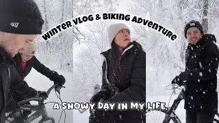 A SNOWY DAY IN MY LIFE | WINTER VLOG & BIKING ADVENTURE | Rhechel G.