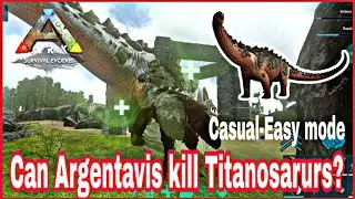 Low LvL Argy killing Titanosaurs - Casual-Easy mode #arkmobile