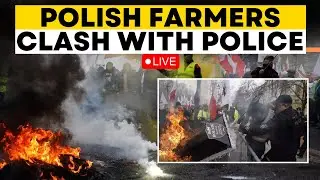 Poland Farmer Protest Live: Polish farmers clash with police outside parliament in Warsaw