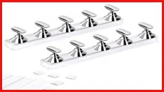 Acrylic Nail Display Stand DIY Nail Crystal Holder Magnetic Practice Stands with Reusable Adhesive