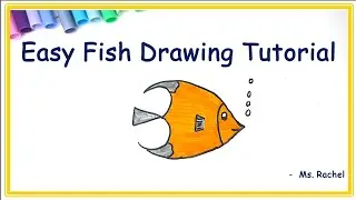 Easy Fish drawing, beautiful, and quickly with Ms Rachel