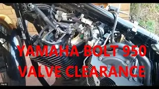 HOW TO ADJUST VALE CLEARENCE ON A YAMAHA BOLT XV950 ENGNE