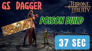 Throne and Liberty GS Dagger Poison Build : Gate of Infinity : Exploding Flame Desert Wizard 37 Sec