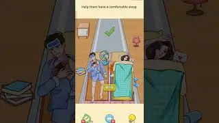 Think outside prank puzzle game level 81 help them have a comfortable sleep