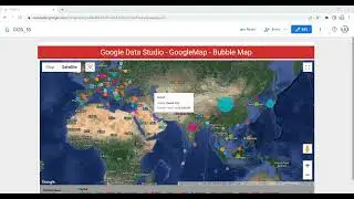 Как создавать и настраивать пузырьковые карты в Google Data Studio или Looker | #Bubble map | #lo...