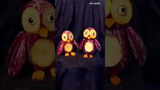 easy vegetable carving for kids /🐧/#penguin #arte #vegetablecarving #shorts #trending #kids  #craft