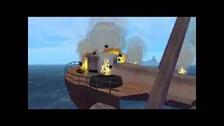 Snoopy vs. the Red Baron (PS2) - mission 6: Sink the Battleship [Boss Battle] (General Rank)