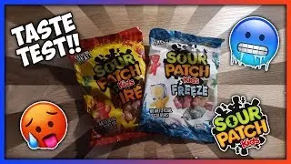 Sour Patch Kids Fire & Freeze Taste Test & Review!! So Tasty!!