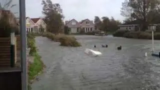 Orkan, Sturm und Sturmflut in Makkum