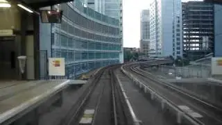 London DLR from Island Gardens to Westferry - operator view.