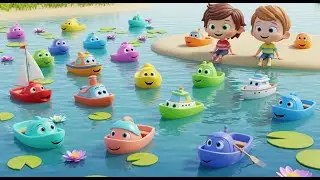 Eighteen Little Toy Boats Drift Drift Dri | Nursery Rhymes for Kids & Baby Songs