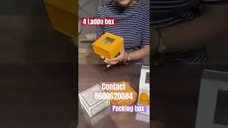 4 Laddu ka Box | Laddu packing box | Mithai ka Dabba #shorts #trending #laddu