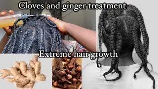 RAPID HAIR TREATMENT/CLOVES AND GINGER SCALP TREATMENT FOR MASSIVE HAIR GROWTH.