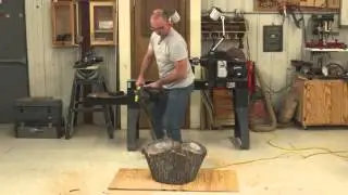 Electric Chainsaw + Log = Wood Turning Blanks