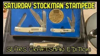 Vtg. Sears/Craftsman Stockmans  - Models 95044 & 95304 (Smooth Ivory Delrin) #Knife #Collectables