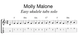 Ukulele Tabs: Molly Malone - Download Easy Ukulele Solo PDF!