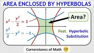 Calculating the Area Enclosed by Two Hyperbolas