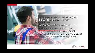Visual Advanced Production Scheduler VAPS  For D365 Business Central