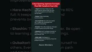 6 Eye-Opening Japanese Concepts ❗