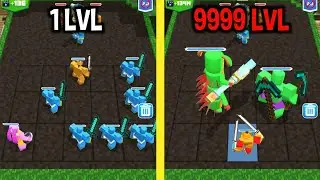 MAX LEVEL in Merge Monster: Craft Runner Game