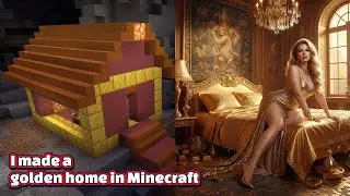 Built a SECRET Gold Home Inside a Mountain 🏔️✨ | Minecraft Pahadi Gold House | Girl Gamer