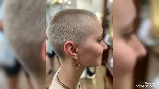 2026 VIRAL SHORT shaved pixie haircut for ladies/ long to short undercut hairstyle ideas #baldwoman