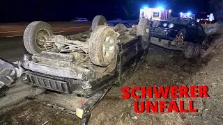 [SCHWERER UNFALL AUF DER A46]- PKW überschlug sich | 2 Schwerverletzte | Feuerwehr Haan | 22.02.2021