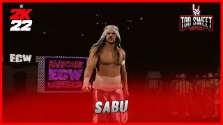WWE 2K22 Sabu Entrance, Signatures, Finishers, & Victory Motion | Too Sweet Gameplays