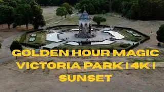 Breathtaking Sunset Drone Footage | Victoria Park London in Golden Hour 🌇✨| DJI Flip |