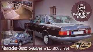 Mercedes W126 280SE 1984 Manganbraun / Dattel — Project CROSS TYPE