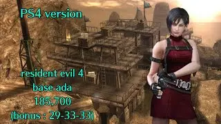 [Ps4]Resident evil 4 mercenaries Ada base 185700 WORLD RECORD