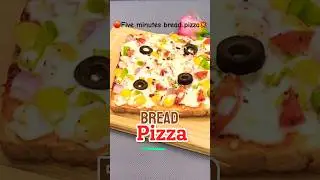 &diams;️🍕The Ultimate 5-Minute Bread Pizza! 🧀✨#easy recipe,#testy food!🫶🏻‼️