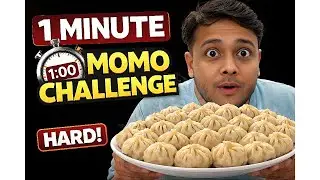 &ldquo;1 Minute Me Kitne Momo? 😳&rdquo; #foodchallenge