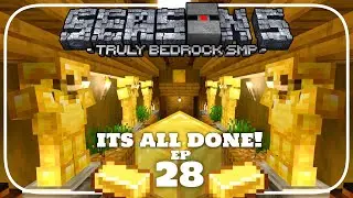 Золотая ферма ЗАВЕРШЕНА! - Truly Bedrock Сезон 5 Minecraft SMP Эпизод 28