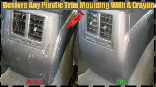 Restore Interior Plastic Trim 🖍️ Scuff Marks & Scratches With A Crayon 🖍️