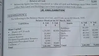 SY.BCOM (NEP/CBCS) Corporate Accounting 2 | Sem-4 | Ch-1 Absorption of Companies (Amalgamation) Q.8 