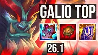 GALIO vs DARIUS (TOP) | 8k gold comeback, 32K damage | EUW Master | 26.1