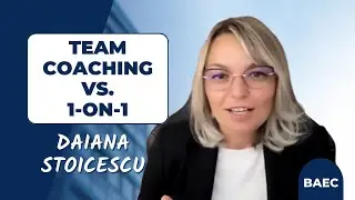 Team Coaching VS 1-on-1 Executive Coaching with Daiana Stoicescu | Executive Coaching