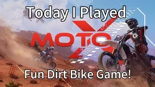 I Played Moto X Vr dirt bike game!