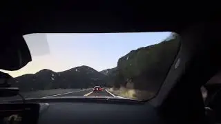 AMG vs A90 Supra POV canyon touge battle
