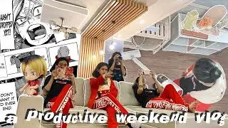 ✿ A Productive Weekend Vlog: episode 01 | clean with me, mini manga haul, healthy meals && more