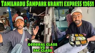 Tamilnadu Sampark Kranti Express General Class Vs 3Ac Class Train Journey 42 Hour Madurai to Delhi