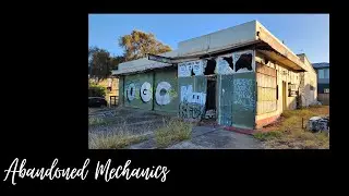 Abandoned Mechanic Shop In Busy Area (Car left behind)