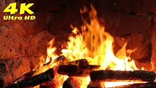 🔥 Fireplace Video Loop Calm Nights. Winter Fireplace Night Ambience. Winter Fireplace for Deep Sleep