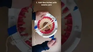 How to Remove Waste Yarn Fast , No Mess #circularknittingmachine #wasteyarn #ravelcord