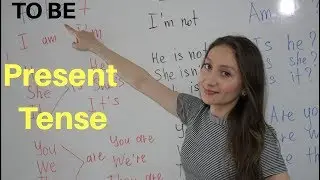 The verb ''TO BE'' - AM/IS/ARE - PRESENT TENSE.