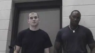 Bigplayray09 uses fellow Fire Fighter as a barbell! LOL